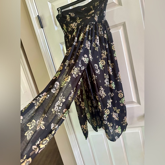 Free People Kitty Midi Dress Floral Strapless Dress Size Small - Picture 6 of 13